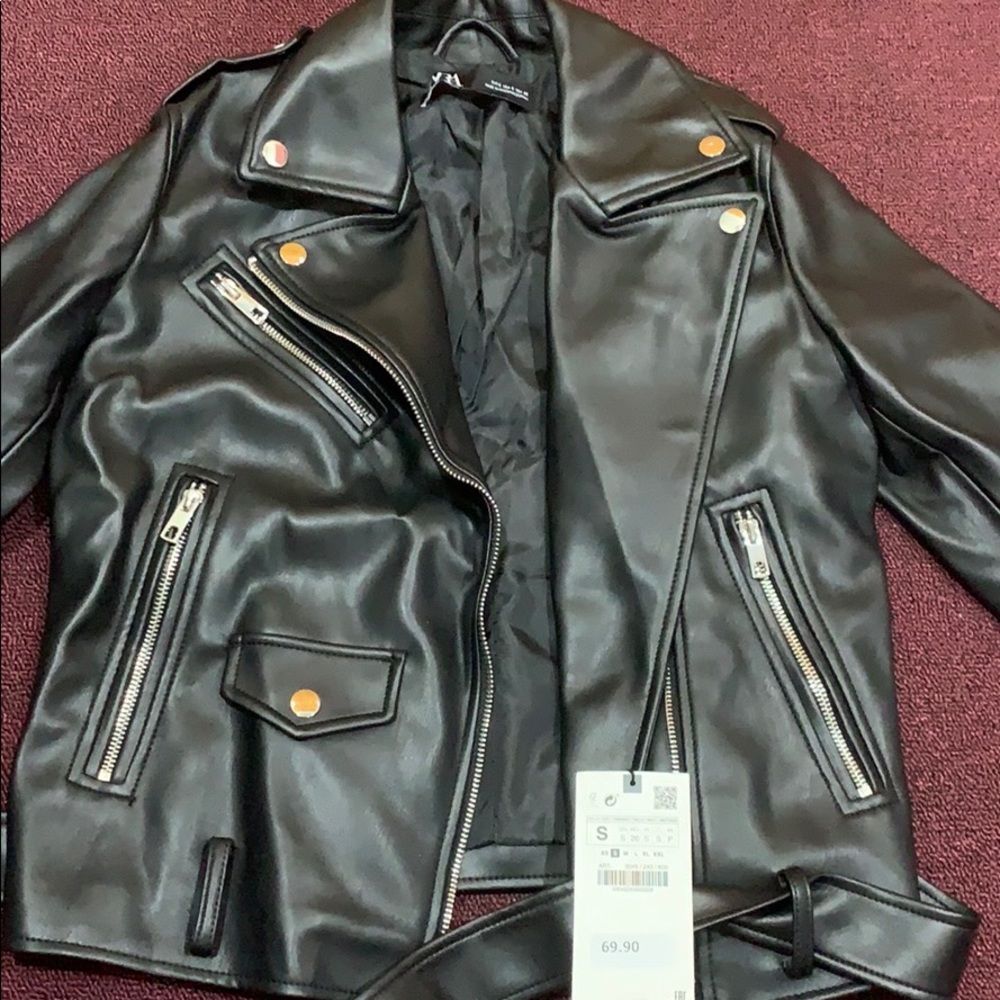 Faux Leather Biker Jacket